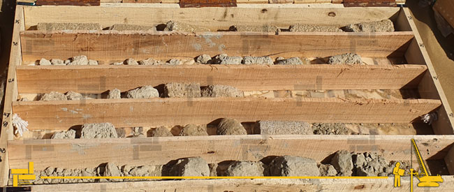 جعبه نگهداری نمونه های حفاری شده 