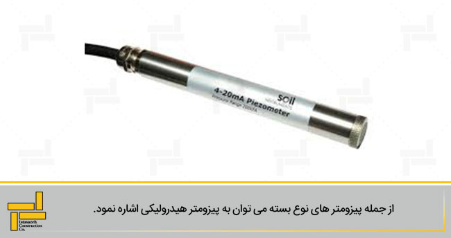 تصویری از یک پیزومتر هیدرولیکی