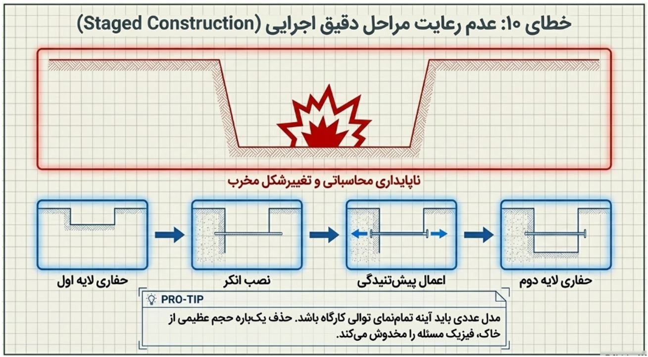 عدم رعایت مراحل دقیق اجرایی