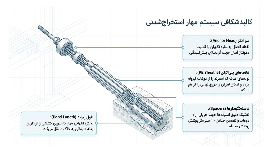 کالبد شکافی سیستم مهار استخراج شدنی